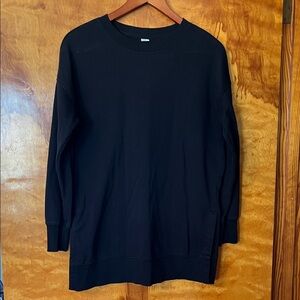 Old Navy Oversized Black Tunic Sweatshirt